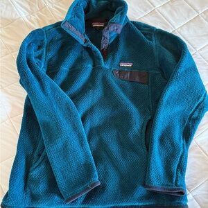Patagonia Blue Quarter-Zip Fleece